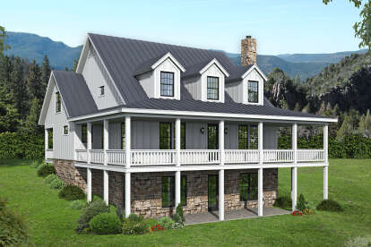 Country House Plan #940-00455 Elevation Photo