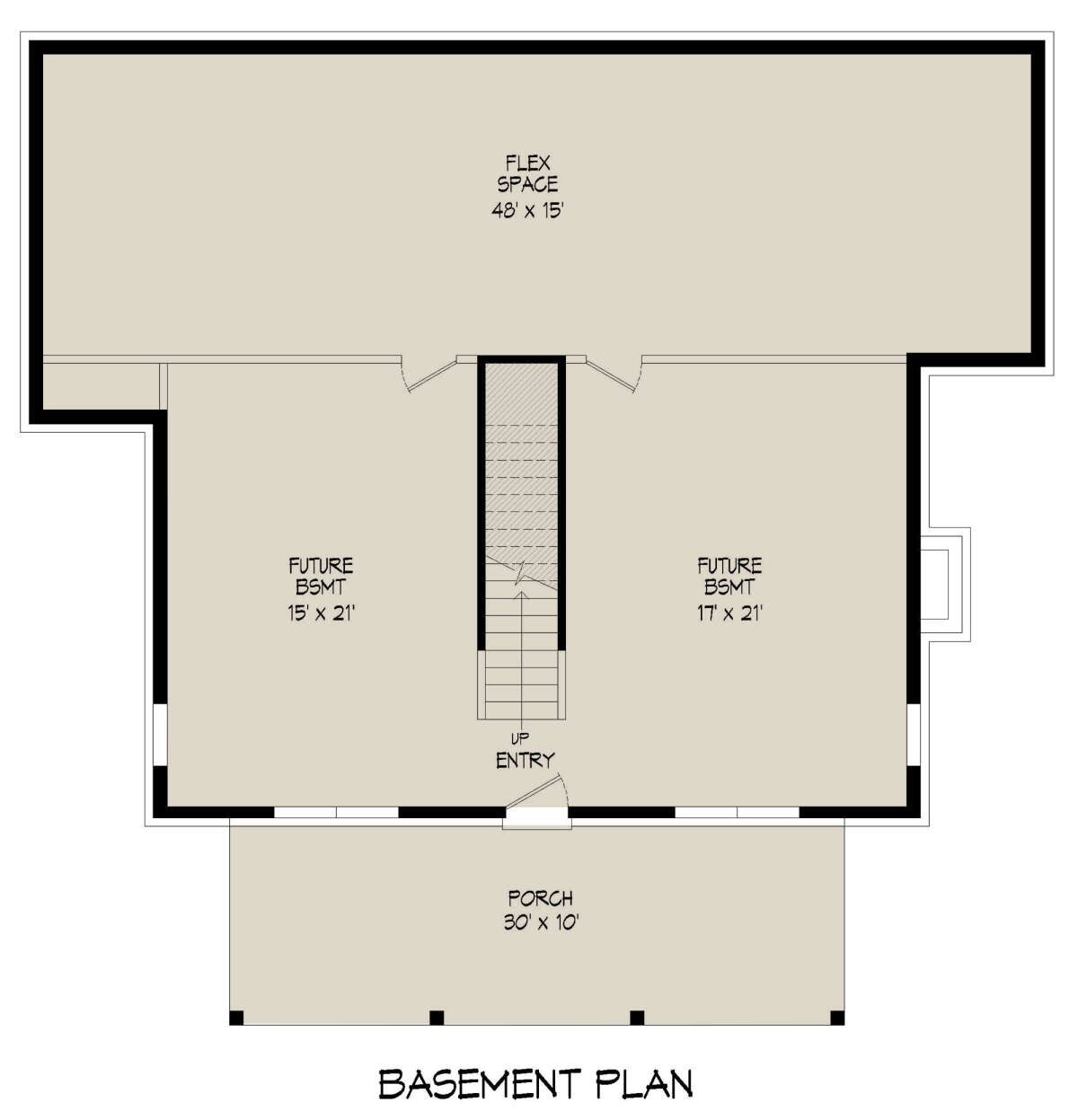 Basement for House Plan #940-00455