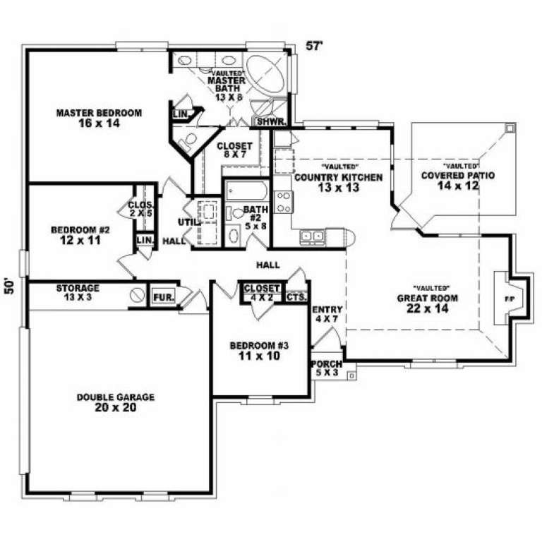 House Plan House Plan #2648 Drawing 1