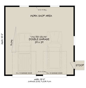 Garage Floor for House Plan #940-00456