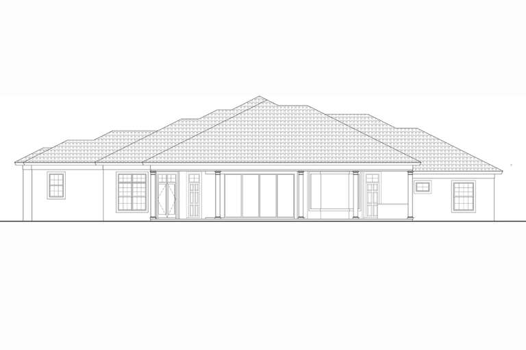 Mediterranean House Plan #5565-00139 Elevation Photo