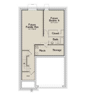 Basement for House Plan #6785-00003