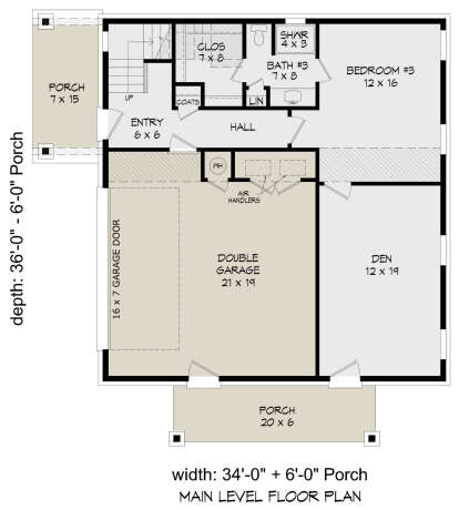First Floor for House Plan #940-00457