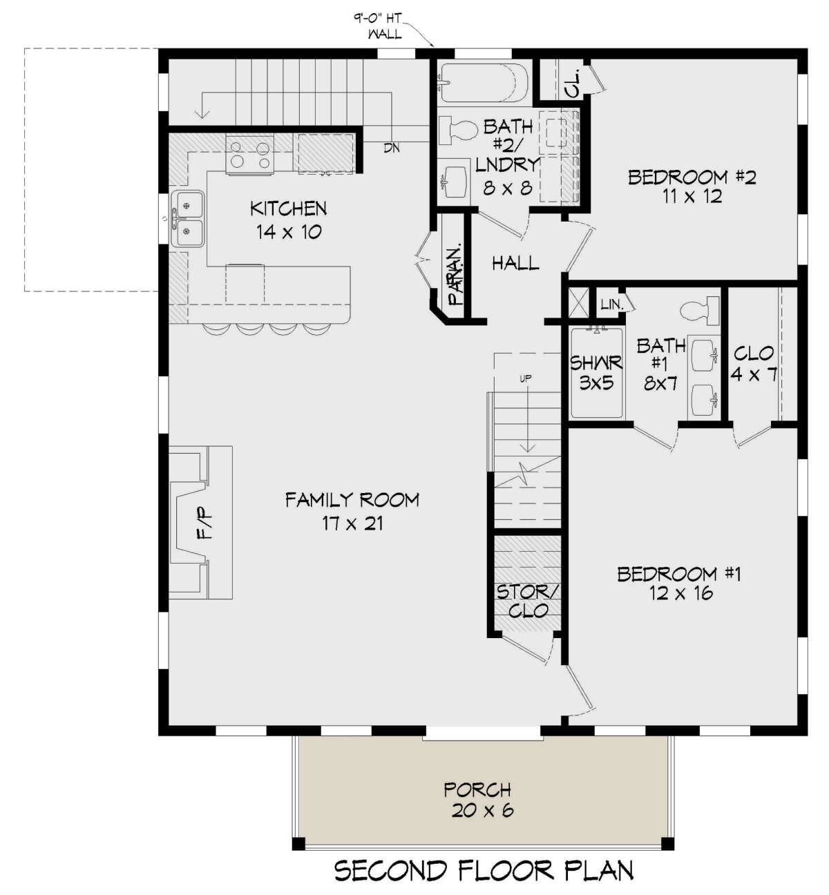 Second Floor for House Plan #940-00457