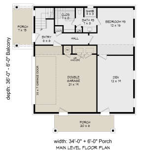 First Floor for House Plan #940-00458