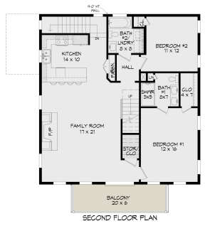 Second Floor for House Plan #940-00458