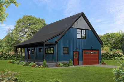 Barn House Plan #940-00459 Elevation Photo