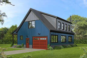 Barn House Plan #940-00459 Elevation Photo