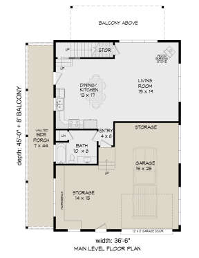 First Floor for House Plan #940-00459