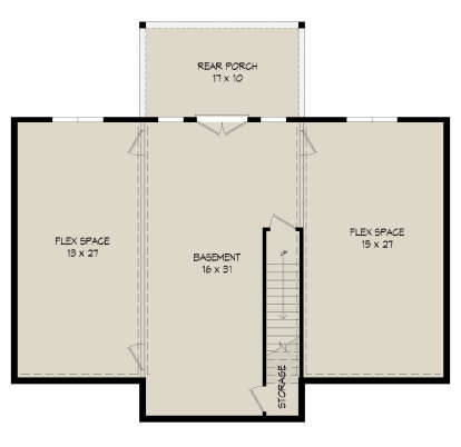 Basement for House Plan #940-00460