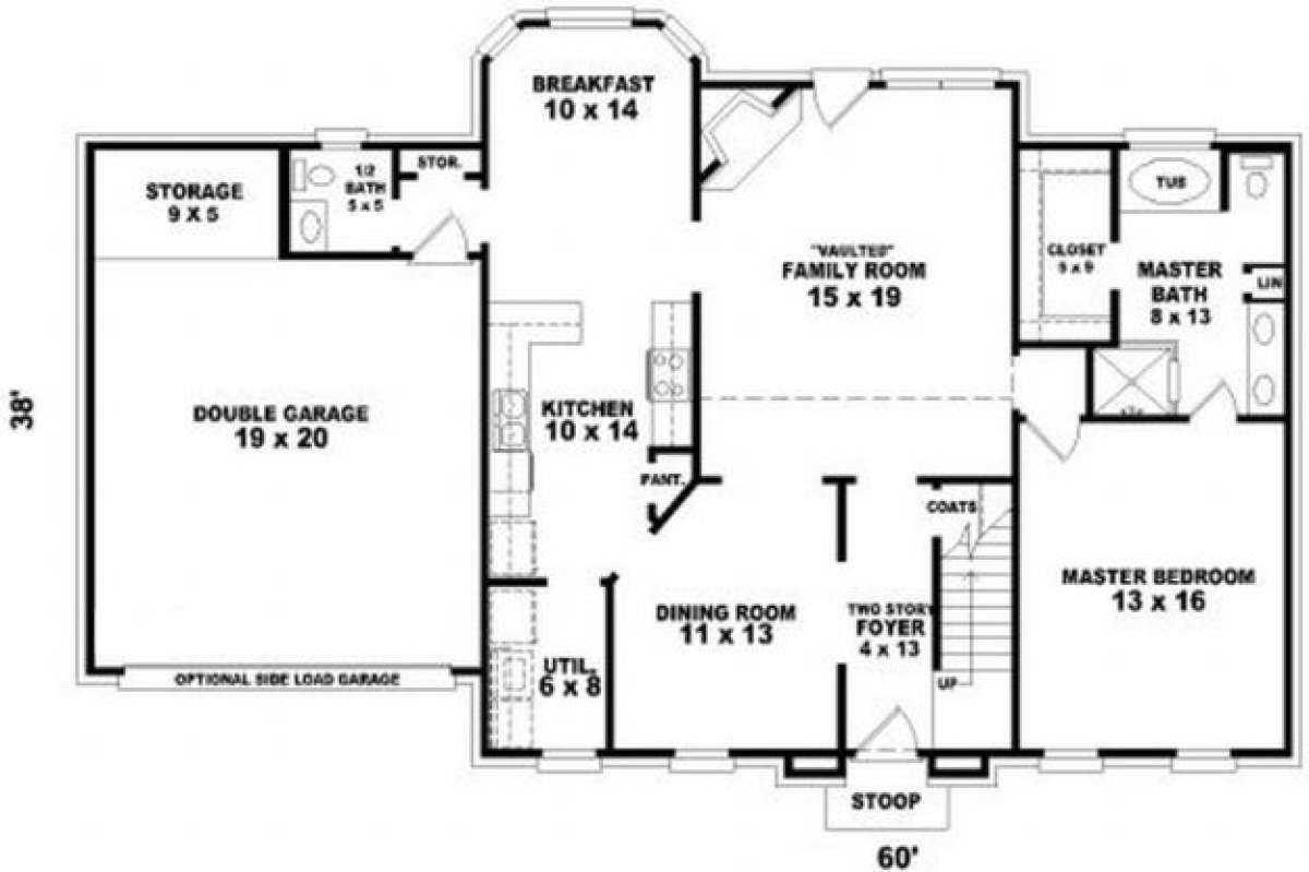 First Floor for House Plan #053-00335