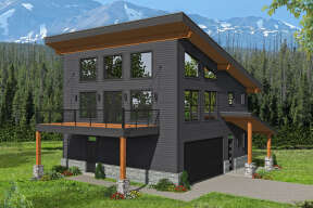 Modern House Plan #940-00461 Elevation Photo