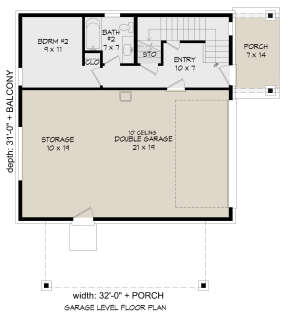 First Floor for House Plan #940-00461
