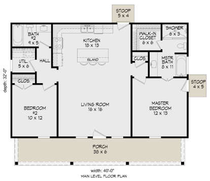 Main Floor for House Plan #940-00463