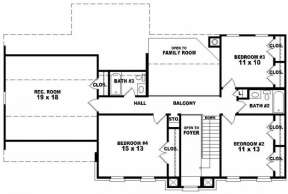 Second Floor for House Plan #053-00336