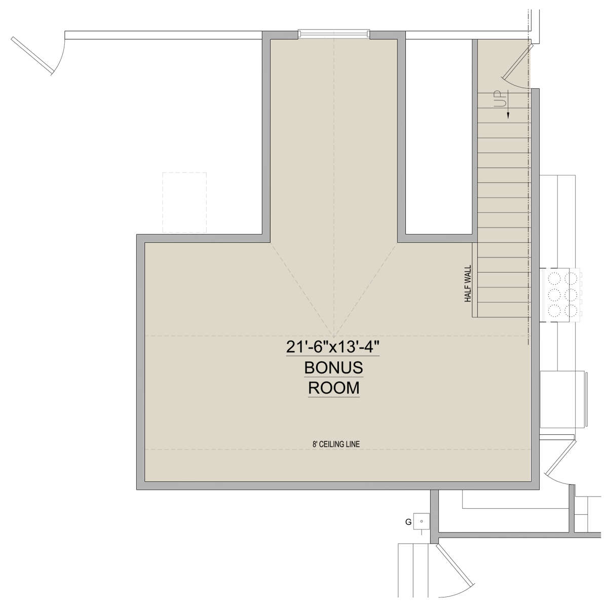Bonus Room for House Plan #8768-00047