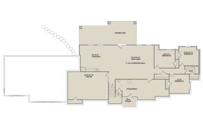 Basement for House Plan #8768-00048