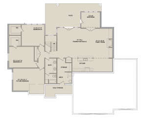 Basement for House Plan #8768-00049
