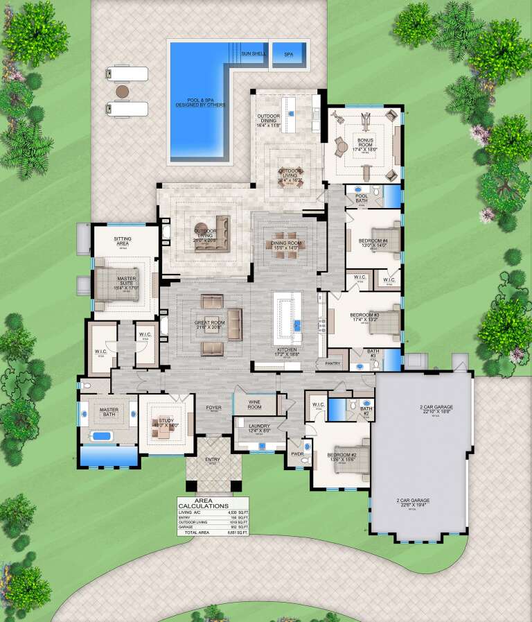 House Plan House Plan #26515 Drawing 1
