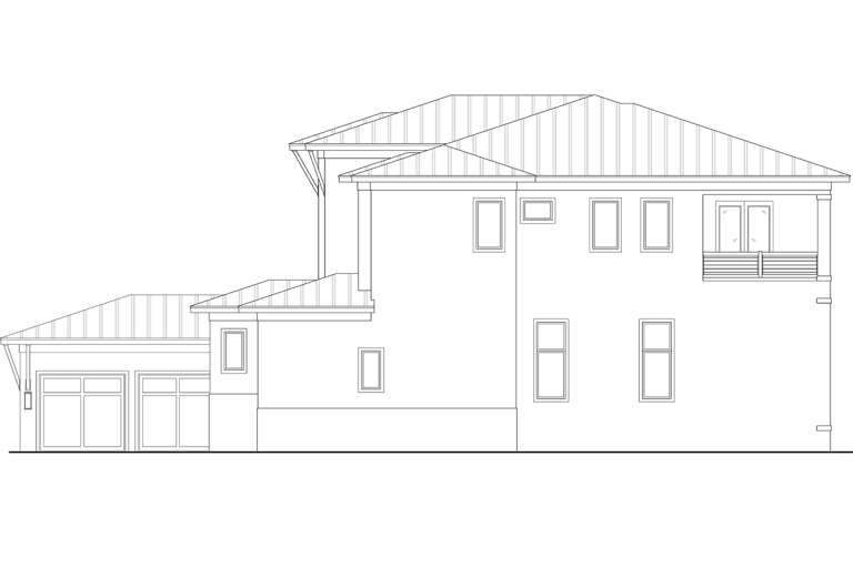 Contemporary House Plan #5565-00148 Elevation Photo