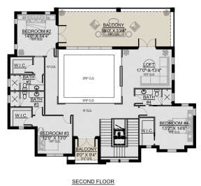 Second Floor for House Plan #5565-00148