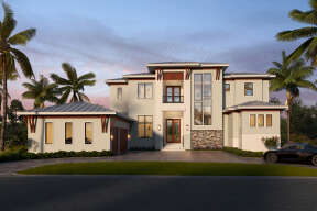 Contemporary House Plan #5565-00149 Elevation Photo