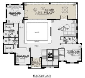 Second Floor for House Plan #5565-00149