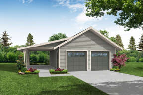 Country House Plan #035-00991 Elevation Photo