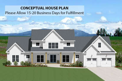 Modern Farmhouse House Plan #6849-00118 Elevation Photo