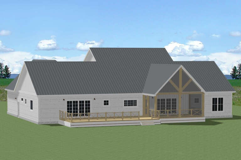 Modern Farmhouse House Plan #6849-00118 Elevation Photo