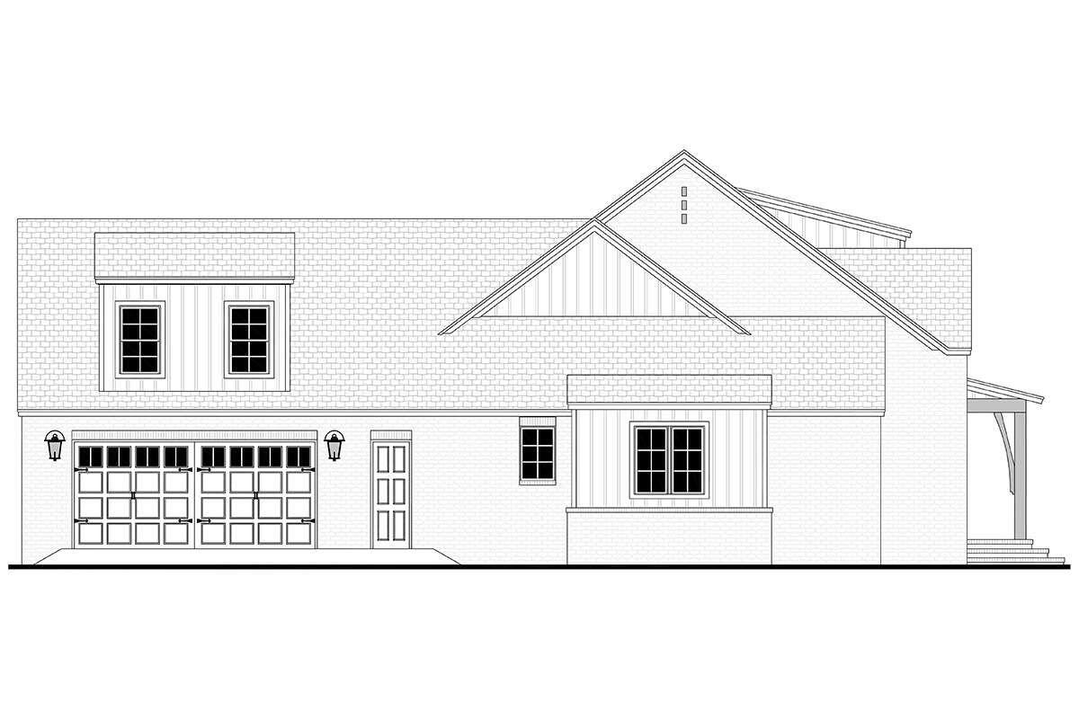 French Country House Plan #041-00267 Elevation Photo