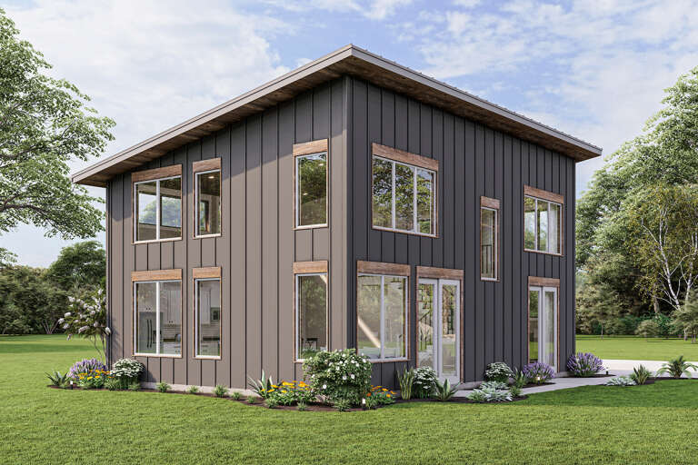 Modern House Plan #1462-00039 Elevation Photo
