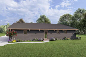 Modern House Plan #1462-00040 Elevation Photo
