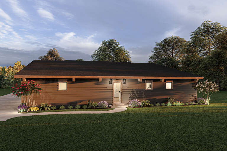 Modern House Plan #1462-00040 Elevation Photo