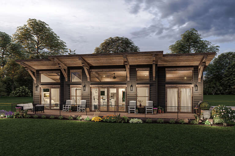 Modern House Plan #1462-00040 Elevation Photo