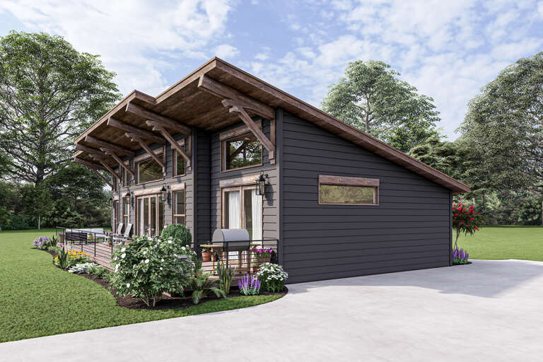 Modern House Plan #1462-00040 Elevation Photo