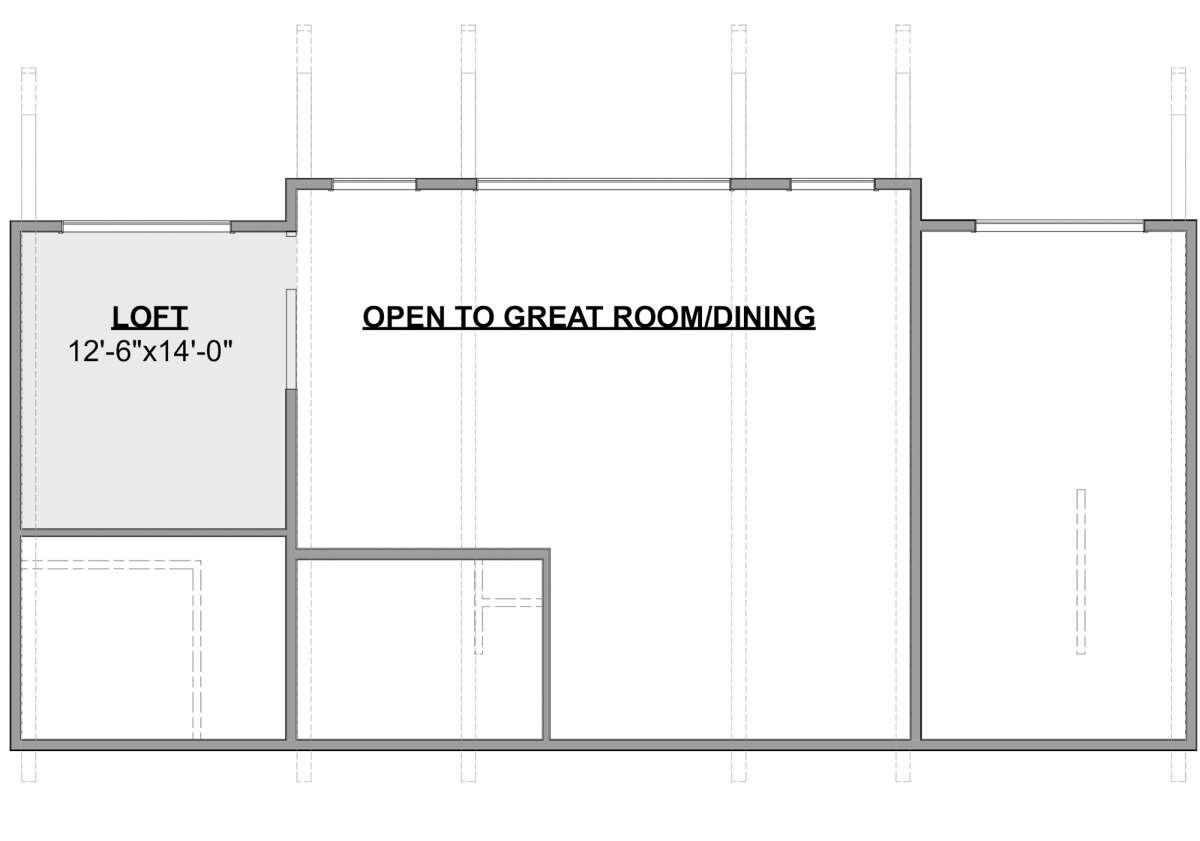 Loft for House Plan #1462-00040