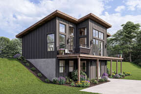 Modern House Plan #1462-00041 Elevation Photo