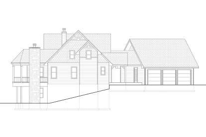 Lake Front House Plan #5565-00153 Elevation Photo