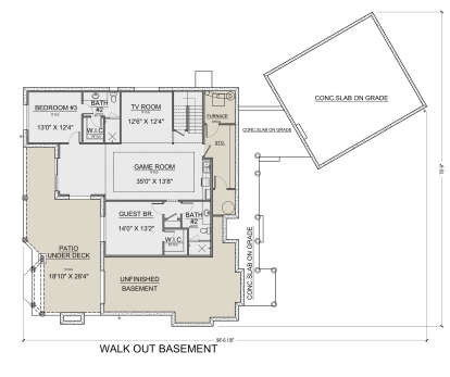 Basement for House Plan #5565-00153