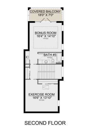 Second Floor for House Plan #5565-00154