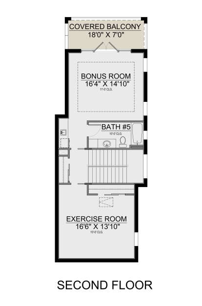 Second Floor for House Plan #5565-00154
