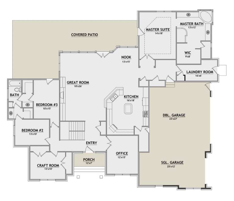 House Plan House Plan #26536 Drawing 1