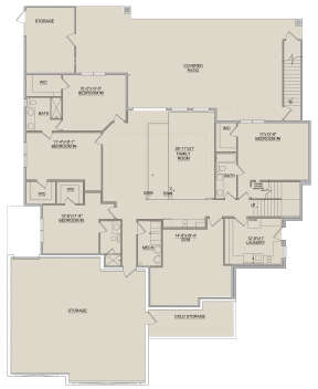 Basement for House Plan #8768-00064