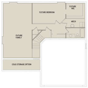Basement for House Plan #8768-00068