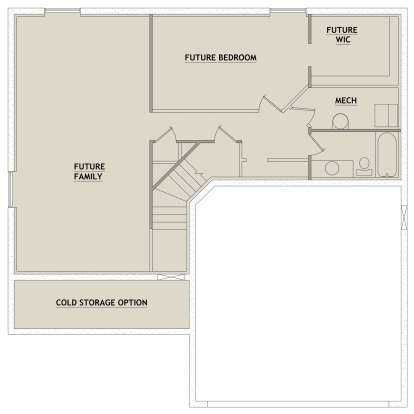 Basement for House Plan #8768-00068