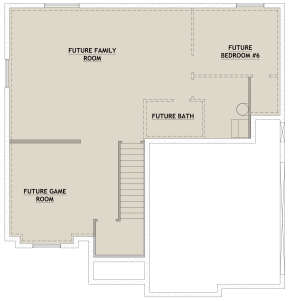 Basement for House Plan #8768-00070