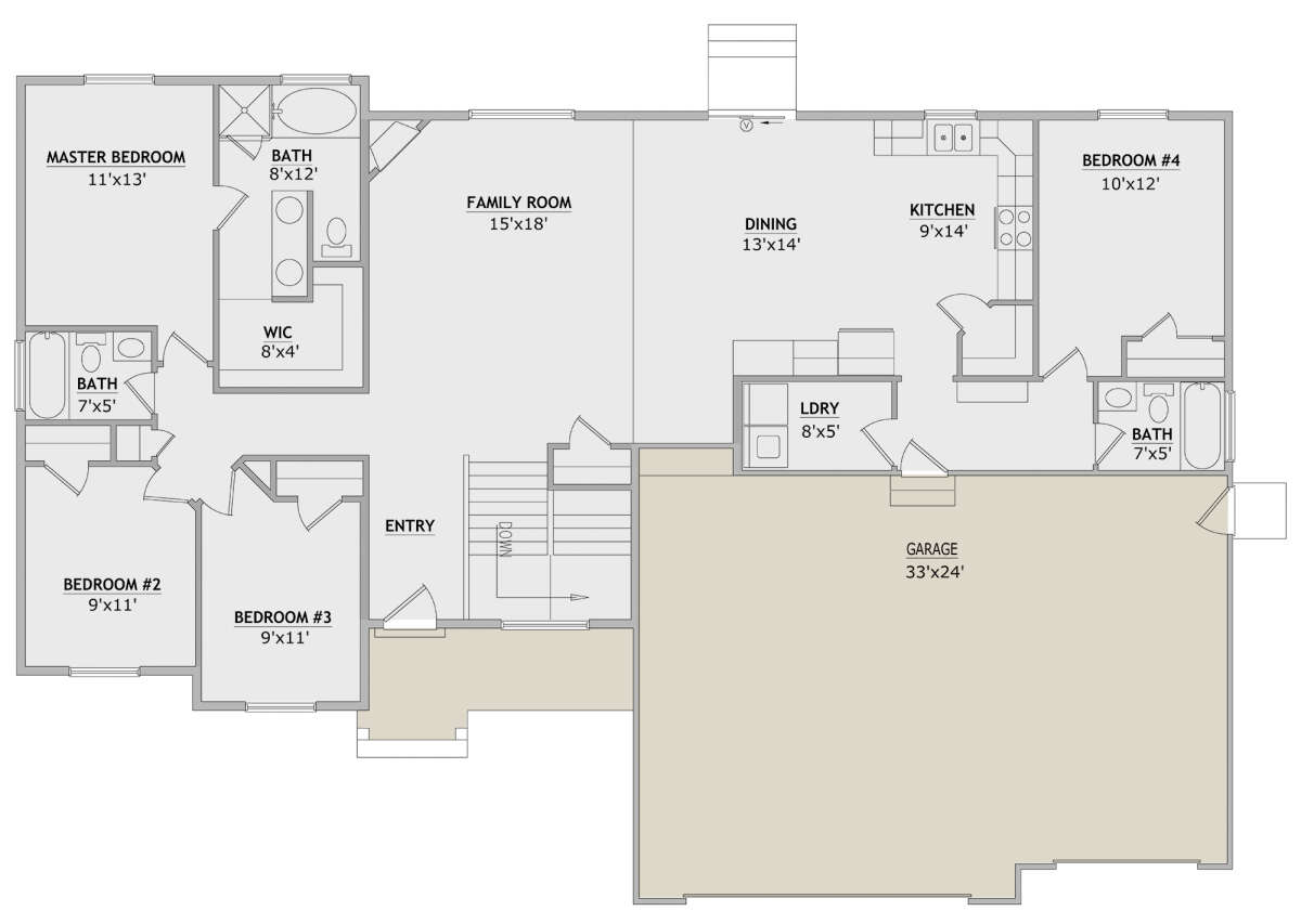 Main Floor  for House Plan #8768-00071