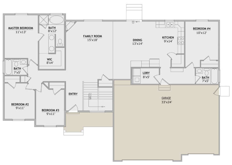 House Plan House Plan #26557 Drawing 1