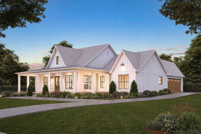 Modern Farmhouse House Plan #4534-00072 Elevation Photo